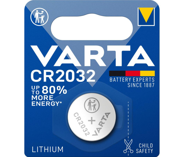 Varta Litowe Baterie Pastylkowe CR2032 (1 szt.) - 22013 - zdjęcie